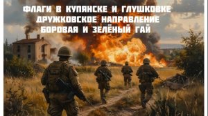Новости СВО Сегодня-Флаги в Купянске и Глушковке  Дружковское направление Боровая и Зелёный Гай