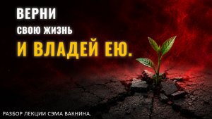 ВЕРНИ СВОЮ ЖИЗНЬ И ВЛАДЕЙ ЕЮ. Разбор лекции.