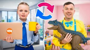 Ребёнок Притворяется Родителем _ Даша и Мария Поменялись Жизнями