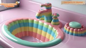 Какую странную  раковину вы бы выбрали для мытья рук? Реалистичная ИИ - анимация.