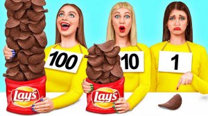 100 Слоев еды Челлендж # Смешные ситуации с едой