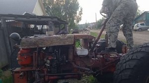 Запуск трактора Т 25 после ремонта кпп. Проверка включения скоростей .