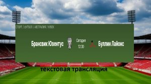 Футбол. Австралия .Брансвик Ювентус  -  Буллин Лайонс. Сегодня 12:30