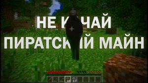 СКАЧАЛ ПИРАТСКИЙ МАЙНКРАФТ ,А ТАМ СУЩНОСТЬ КАКАЯ-то…