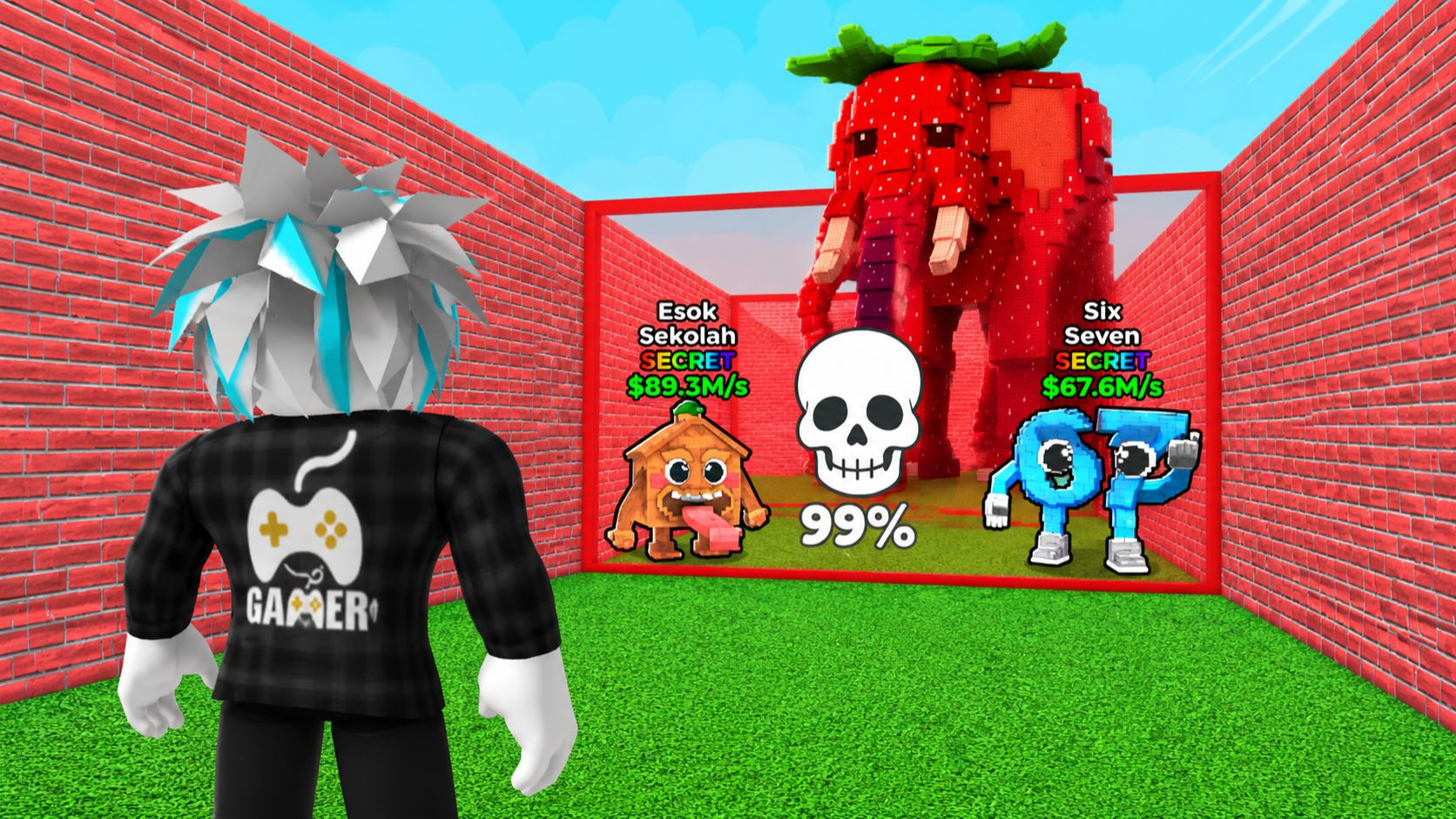 РИСКНИ ЖИЗНЬЮ И УКРАДИ OG БРЕЙНРОТА ЗА ДВЕРЬЮ ГДЕ ШАНС УМЕРЕТЬ 99%! ROBLOX смотреть онлайн