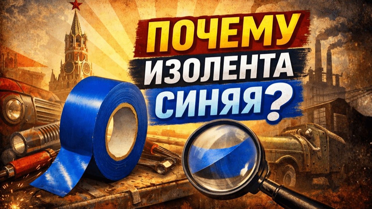 Синяя изолента СССР Ей пользовались все от школьника до опытного электрика