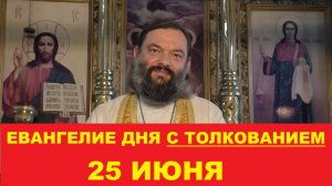 Евангелие дня 25 июня с толкованием. Священник Валерий Сосковец