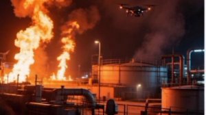 ‼️🇷🇺🏴☠️Враг атаковал нефтебазу в Краснодарском крае