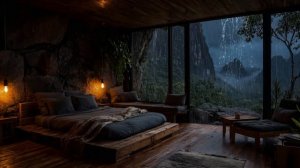 ШУМ ДОЖДЯ И ГРОЗА НОЧЬЮ 🌧️💤 УЮТНАЯ СПАЛЬНЯ ДЛЯ КРЕПКОГО СНА