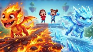 Гонка Огненного Дракона против Ледяного Дракона!🔥❄️ Кто победит в финальной честной гонке##Детская