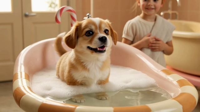Какую ванну выберешь для щенка? 🐶🫧 Милые ИИ Мультики для детей | Пум-пум смотреть онлайн