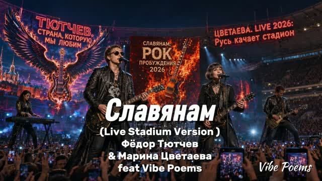 Славянам (Live Stadium Version) Фёдор Тютчев & Марина Цветаева feat Vibe Poems смотреть онлайн