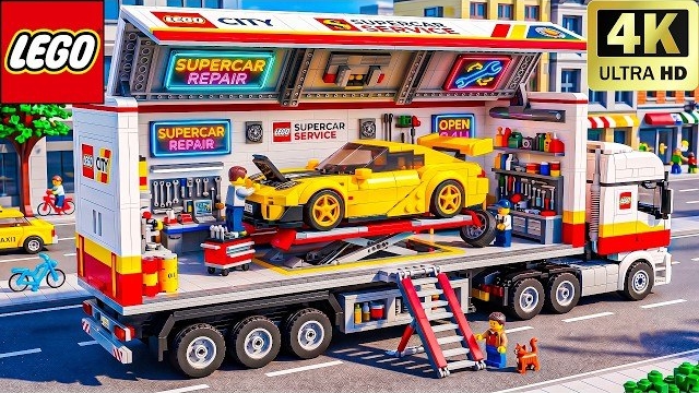 Я собрал грузовик LEGO Technic, чтобы спасти Полицейскую Машину! | Забавный эксперимент Lego смотреть онлайн