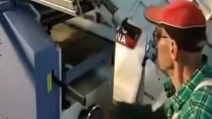 Фуговально-рейсмусовый станок OSTERMANN ADM 410. Строгание пласти заготовки для выравнивания