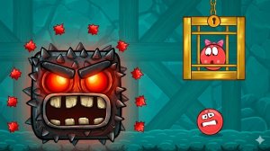 БОСС Подземные  🤗  Ходы самая Красный шарик ред бол 4 прохождение игра как мультик