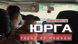 Юрга сегодня  9 июня 2025 года. Виды из окна Автомобиля