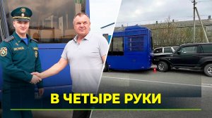 На Ямале лейтенант МЧС и водитель автобуса спасли человека