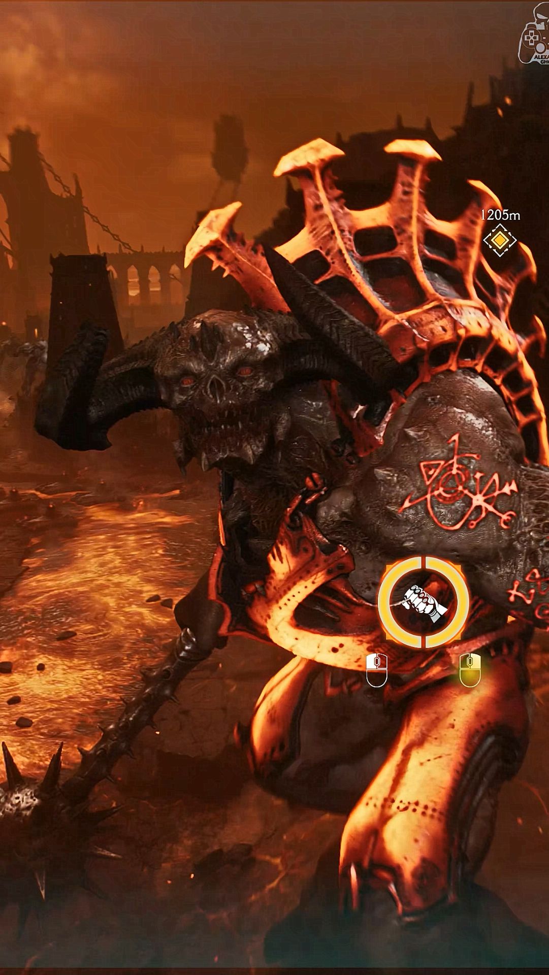 DOOM: The Dark Ages Палач управляя атланом уничтожает титанов #doomthedarkages