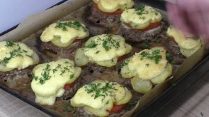 Блюдо из фарша в духовке. Готовлю его вместо котлет для повседневного меню!