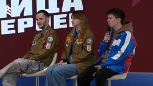 Лица героев ДВФУ: Денис Тихий, София Назарова, Даниил Куракин - Штаб Студенческих Отрядов ДВФУ