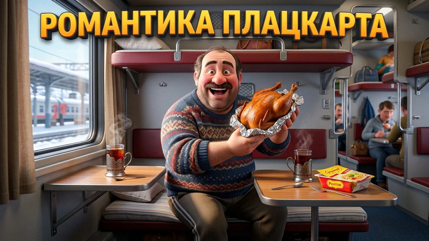 Шок-контент: выжил в ПЛАЦКАРТЕ! 😲 Романтика РЖД, дошик и курица в фольге
