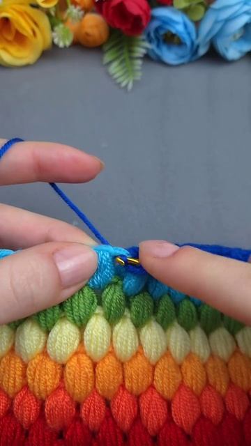 Пышное вязание крючком.