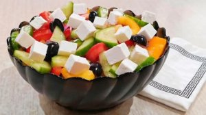 ГРЕЧЕСКИЙ САЛАТ ДОМА. Быстро! Полезно! Вкусно!