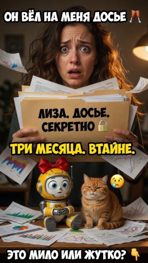«Мой робот три месяца тайно вёл на меня досье 🗂️ Это мило или жутко?» #Shorts