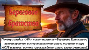 World of Sea Battle Почему гильдия «УРА» носит название  - «Береговое Братство»
