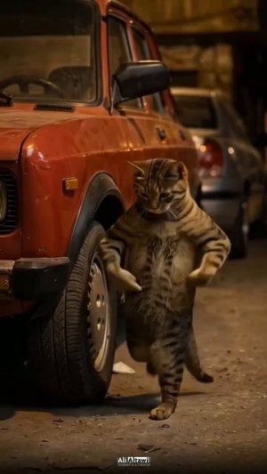 The cat is dancing 😸