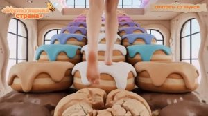 По какой яркой лестнице вы бы поднялись? Залипательная ИИ - анимация.