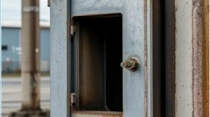 Вырезаем отверстие и устанавливаем люк для чистки сажи.