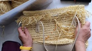 🧶🧶🧶Моё знакомство с рафией 🤗🧶