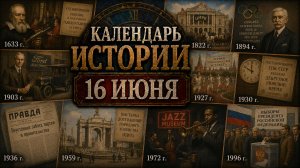 КАЛЕНДАРЬ ИСТОРИИ 16 ИЮНЯ