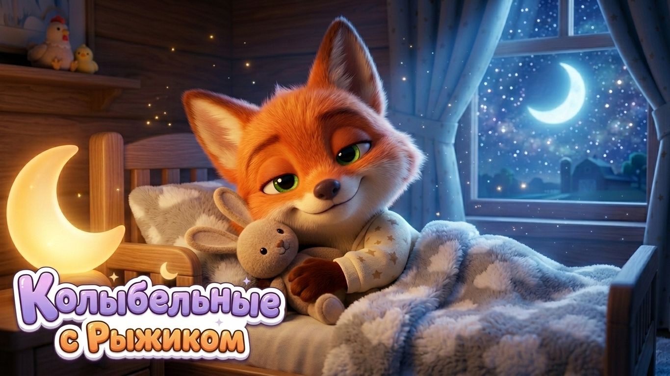 Колыбельная для малышей перед сном 🦊 Спи, малыш с Рыжиком 🌙
