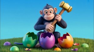 Обезьяна🐵 украла загадочное радужное яйцо. Офицер полиции Чейз на тяжелом велосипеде🏍️