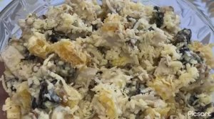 Салат с курицей и апельсином — потрясающе вкусный и простой!