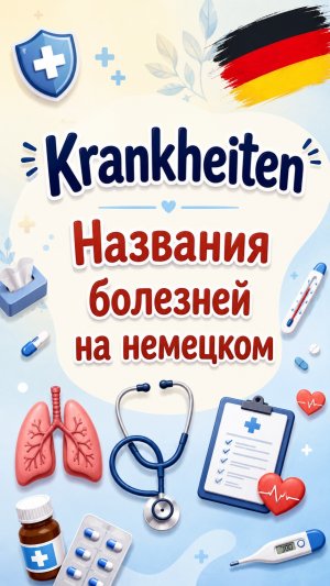 Болезни на немецком | Krankheiten