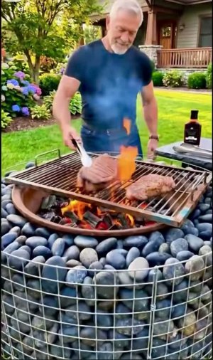 Стильный мангал для дома и дачи 🔥