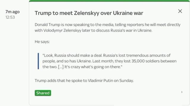 ‼️🇺🇸🇺🇦 Иран уходит на второй план, теперь Трамп сосредоточен на украинском урегулировании смотреть онлайн