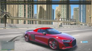 Audi R8 V10 Spyder одина из самый быстрый кабриолетов в гта 5430кмв час 2100лс