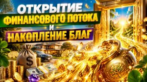 Открытие финансового потока и накопления благ.