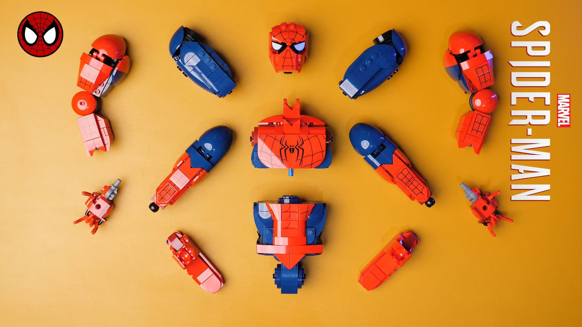 LEGO ЧЕЛОВЕК ПАУК - СКОРОСТНАЯ СБОРКА | Marvel Spider-Man Hero Figure смотреть онлайн