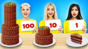 100 СЛОЕВ ШОКОЛАДНОЙ ЕДЫ ЧЕЛЛЕНДЖ # Вкусная войны с шоколадом на 24 ЧАСА от RATATA
