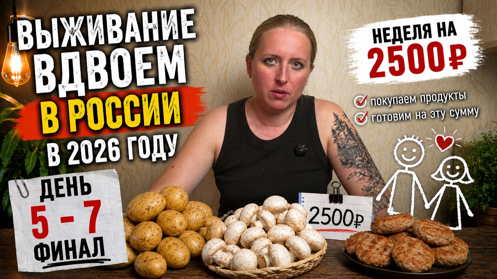 Неделя на 2500 рублей вдвоем: 5-7 дни, финал эксперимента