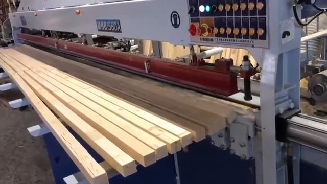 Полуавтоматическая линия сращивания Beaver 150/6D Standart. Обработка торцов брусков на станке Бивер смотреть онлайн