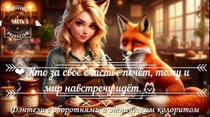🎧 АУДИОКНИГА ПОЛНОСТЬЮ ❤️ Кто за своё счастье печёт, тому и мир навстречу идёт.🦊ФЭНТЕЗИ ✨Часть 3️⃣