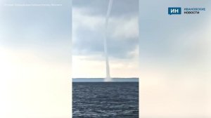 Над Горьковским водохранилищем в Ивановской области образовался смерч