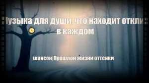 ШАНСОН ДЛЯ ДУШИ|Прошлой жизни оттенки