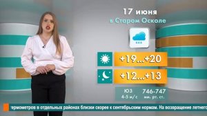 Погода в Старом Осколе на 17 июня